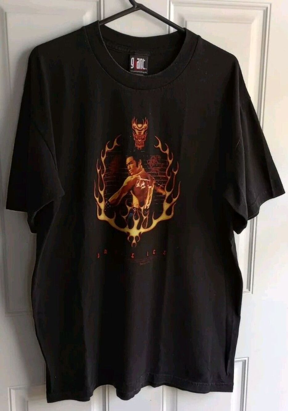 Bruce Lee Vintage Men's Black Shirt Actor Karate Size Unknown Used